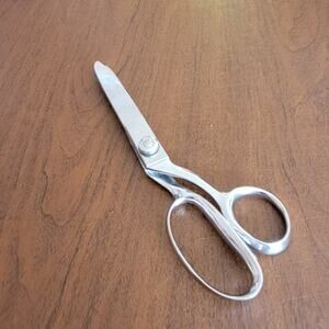 Vintage Wiss Chrome Plate Zig Zag Pinking Shears Scissors Newark, NJ, USA